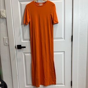 Boden Vibrant Orange Maxi Dress